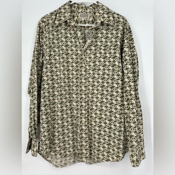 Lucky Brand Easy Care Peace Button Down - Picture 1 of 4